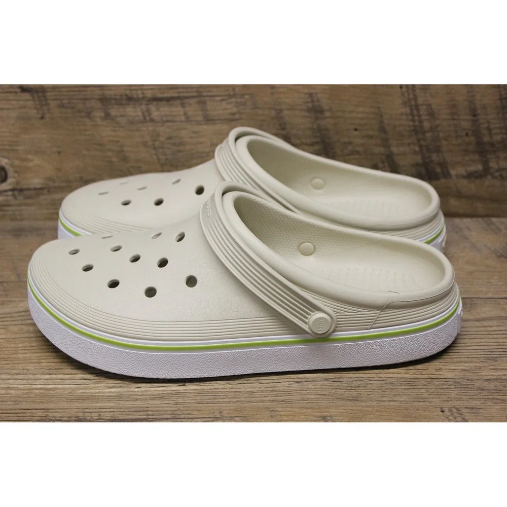 Crocs Off Court Clog Men's 11‎ Off White Slip On Sandal Casual Comfort Shoes